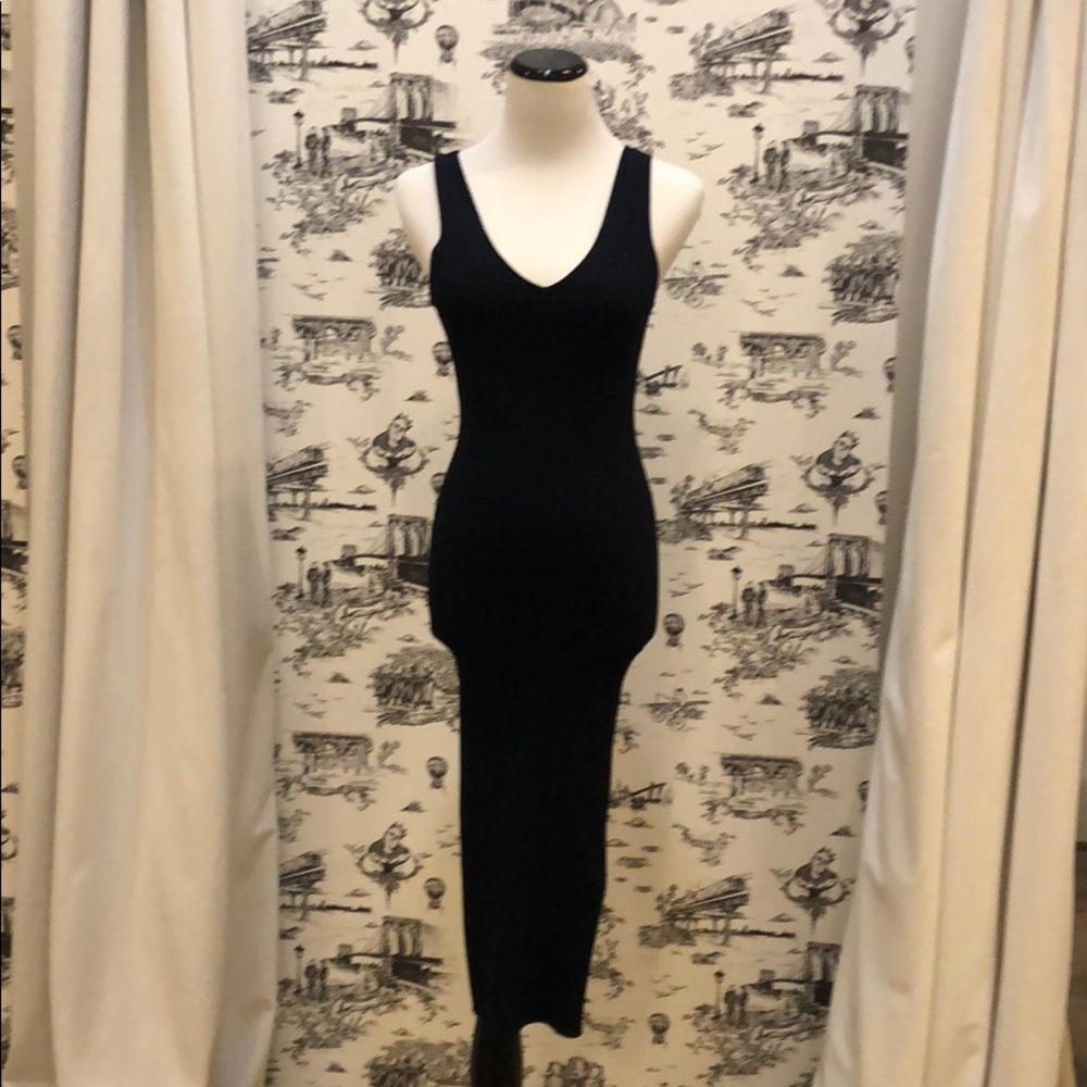 Autumn Cashmere ribbed bodycon dress
